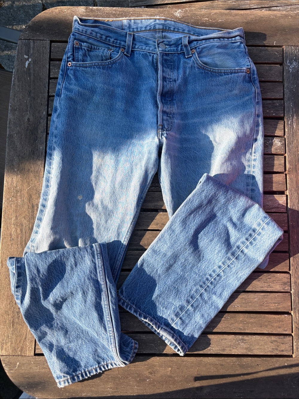 Levi's Men's Straight-Leg Jeans in Blue Wash